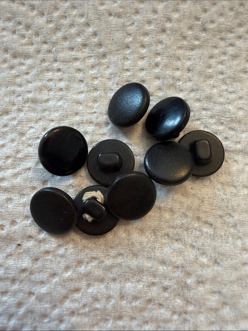 Classic Black Shank Buttons – Pack of 9